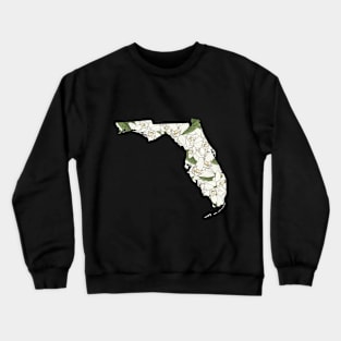 Florida in Flowers Crewneck Sweatshirt